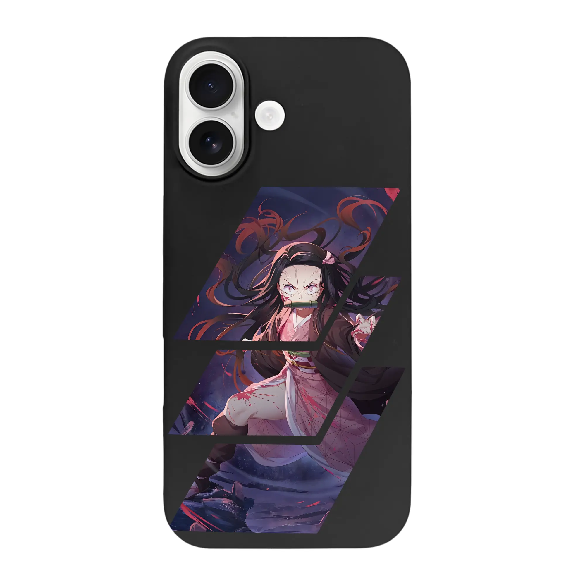 鬼滅の刃 グッズ,竈門 禰豆子 - iPhone 17 シリーズ シリコンケース 薄型 耐衝撃 指紋防止 ソフトタッチカバー 精密フィット 傷防止 保護ケース iPhone 17/17 Air/17 Pro/17 Pro Max 対応